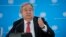U.N Secretary-General Antonio Guterres addresses reporters during a visit to the U.N. office in Nairobi, Kenya, May 3, 2023. He said the international community needed to pressure warring generals in Sudan to stop fighting.