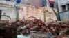 FILE - Debris remains from an Ahmadi mosque that was demolished by an angry mob May, 24, 2018, in Sialkot, Pakistan. Another Ahmadi place of worship was demolished by opponents in Lahore in September 2023.