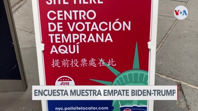 Biden vs Trump: empate virtual según encuesta reciente