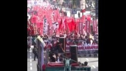 菲律宾劳工活动人士“五一”示威 