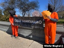 گوانتانامو کے قیدیوں کی رہائی کے لیے واشنگٹن میں مظاہرہ