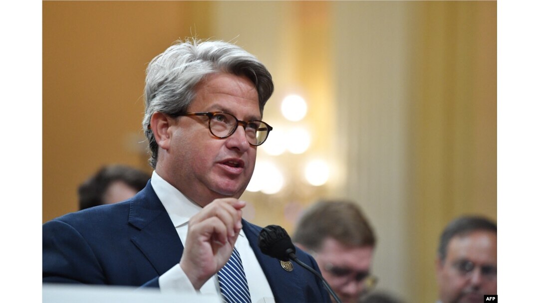 Gabriel Sterling memberikan kesaksian selama sidang keempat penyelidikan 6 Januari di Washington, DC, 21 Juni 2022 . (ROBERTO SCHMIDT / AFP)