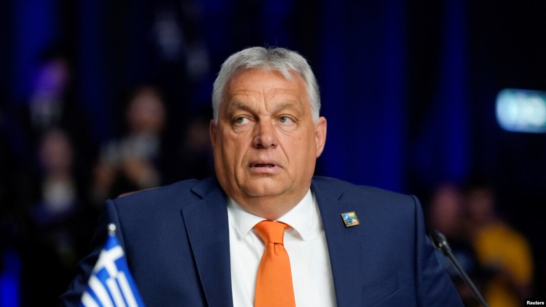Perdana Menteri Hongaria Viktor Orban di Vilnius, Lituania, 12 Juli 2023. (REUTERS/Ints Kalnins)