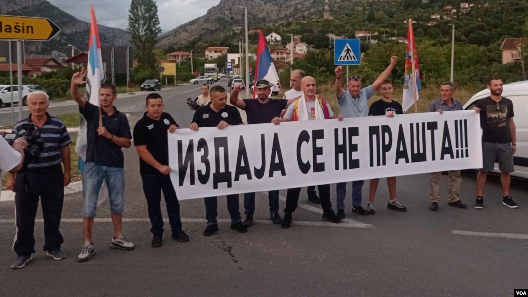 Blokada saobraćajnice u znak protesta protiv formiranja Vlade bez učešća koalicije „Za budućnost Crne Gore“, 30. avgusta 2023. 