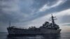 資料照片：美國海軍提供的這張照片顯示的是在地中海的卡尼號驅逐艦。（2018年10月23日）