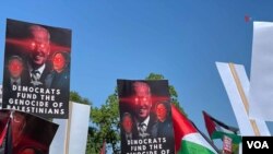 En Fotos | Manifestaciones durante el primer día de la Convención Nacional Demócrata en Chicago