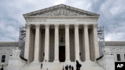 The Supreme Court is seen on Capitol Hill in Washington, Monday, March 4, 2024, where the justices restored Donald Trump to 2024 presidential primary ballots.