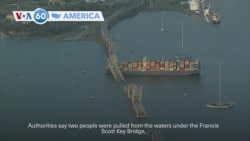 VOA60 America - Container ship crashes into Baltimore bridge 