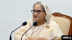 বাংলাদেশের প্রধানমন্ত্রী শেখ হাসিনা। 