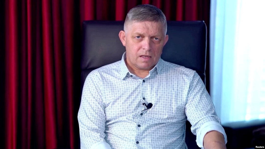 Slovak Prime Minister Robert Fico addresses the nation for the first time after the shooting, in Bratislava, Slovakia, in this screengrab taken from a social media video released on June 5, 2024. (Robert Fico via Facebook/via Reuters)