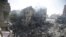 Kamp Pengungsi Nuseirat di Jalur Gaza tampak hancur, dan sedikitnya 274 orang tewas, pasca pemboman Israel yang dilakukan dalam operasi pembebasan sandera, 8 Juni 2024. 