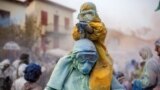 Revelers celebrate "Ash Monday" in the port town of Galaxidi, Greece, Feb. 27, 2023.