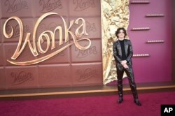 แฟ้มภาพ - ทิโมธี ชาลาเมต์ นักแสดงนำจาก Wonka (Photo by Richard Shotwell/Invision/AP)