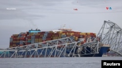 Tàu Dali chết máy làm sập một đoạn dài của Cầu Francis Scott Key, sáng sớm ngày 26/3/2024.