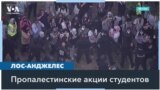 В Калифорнийском университете Лос-Анджелеса продолжаются пропалестинские протесты 