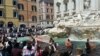 Trevi Fountain Water Turns Black in Rome Climate Protest