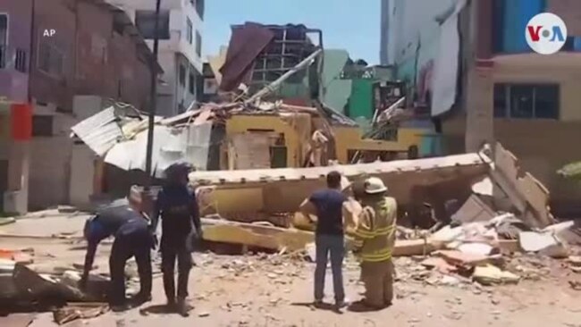 Fuerte sismo de magnitud 6.8 estremece a Ecuador