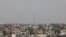 An antenna of a communications tower that relays phone and internet signals is pictured in Rafah, in the southern Gaza Strip, Oct. 28, 2023, amid ongoing battles between Israel and the Palestinian group Hamas.