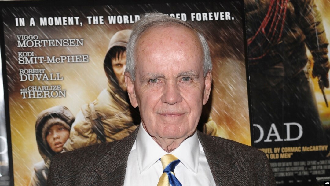 FILE - Author Cormac McCarthy attends the premiere of "The Road" in New York on Nov. 16, 2009. The Pulitzer Prize-winning novelst died Tuesday, June 13, at age 89.