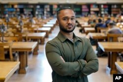 Kai Koerber poses for a photograph, July 27, 2023, in Berkeley, Calif. Koerber was a junior at Marjory Stoneman Douglas High School when a gunman murdered 14 students and three staff members on Valentine's Day in 2018.