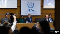 Director General of the International Atomic Energy Agency (IAEA) Rafael Grossi attends the IAEA's Board of Governors meeting at the agency's headquarters in Vienna, Austria, June 3, 2024. 