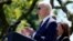 U.S. President Joe Biden speaks in the Rose Garden of the White House in Washington, May 25, 2023, on his intent to nominate U.S. Air Force Chief of Staff General CQ Brown Jr. to serve as the next chairman of the Joint Chiefs of Staff.