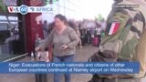 VOA60 Africa - France, Italy Evacuate Citizens from Niger