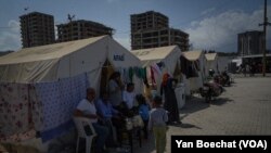 Millions of people were displaced in the earthquakes in February that killed more than 50,000 people in Syria and Turkey. Many survivors live in tents such as these in Hatay, Turkey, May 13, 2023.