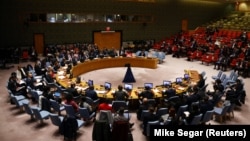 (FILE) The United Nations Security Council at U.N. headquarters in New York City, U.S., January 12, 2023.