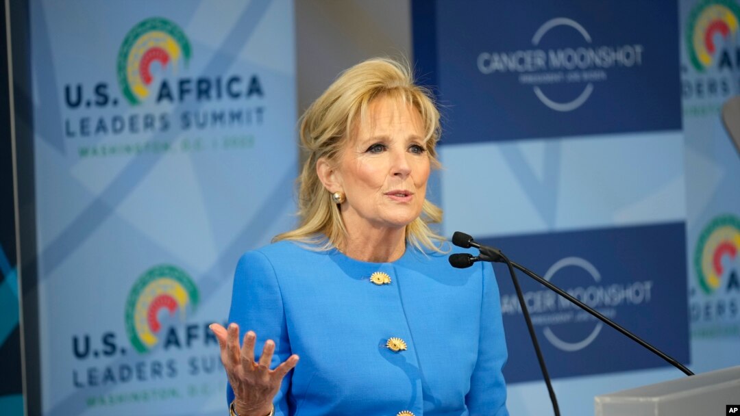Jill Biden, Umutambukanyi wa Prezida Joe Biden yakira abakenyezi b'abakuru b'ibihugu vya Afrika mu nama yahuje Afrika na Amerika i Washington, kw'itariki ya 14/12/2022