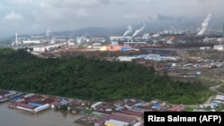 ILUSTRASI - Kawasan industri nikel milik PT. Indonesia Morowali Industrial Park (IMIP), salah satu produsen nikel terbesar di di Konawe Utara. (RIZA SALMAN / AFP)