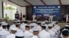 Philippine Navy Flag Officer-in-Command Vice Admiral Toribio Adaci Jr. speaks during the opening ceremony of Exercise SAMA 2023, at Philippine Navy Headquarters, in Manila, Oct. 2, 2023. 