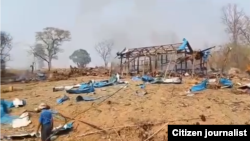 ကန့်ဘလူနယ် ပဇီကြီးရွာ ဗုံးကျဲ တိုက်ခိုက်ခံရမှု လူ ၁၀၀ ကျော်သေဆုံး
