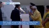 VOA60 World - World leaders arrive in New Delhi for G20 summit