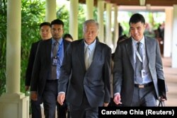 Menteri Pertahanan Singapura, Ng Eng Hen, menghadiri Shangri-La Dialogue ke-20 di Singapura 2 Juni 2023. (Foto: REUTERS/Caroline Chia)