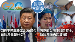 VOA卫视-时事大家谈：习近平若真缺席G-20峰会，背后考量是什么？石正丽入围中科院院士，新冠溯源再起波澜？   