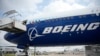 FILE - A Boeing 777X airplane is shown at the Paris Air Show in Le Bourget, north of Paris, France, June 19, 2023. 