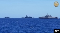 Военные корабли США, Австралии, Филиппин и Японии в Южно-Китайском море. 7 апреля 2024 г. 