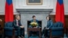 台灣總統蔡英文在台北總統府會晤到訪的澳洲聯邦議會眾議員威爾森（Josh Wilson）。（2023年9月26日）