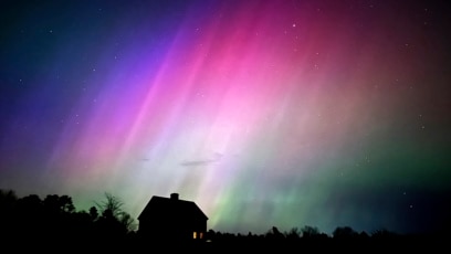 Severe Solar Storm Hits Earth, Causing Colorful Light Shows