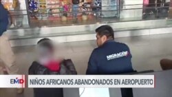 Autoridades ubican a familia de dos niños africanos abandonados en aeropuerto de Bogotá