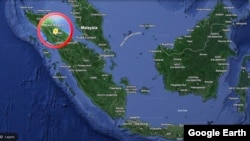 Peta Karo, Sumatra Utara.