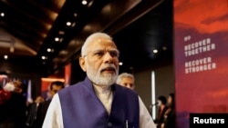 FILE - Indian Prime Minister Narendra Modi at the G20 Leaders' Summit, in Nusa Dua, Bali, Indonesia, Nov. 16, 2022. 