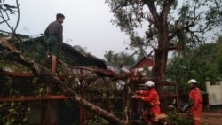မိုးသည်း၊ လေထန်မှုကြောင့် ပဲခူးတိုင်းနဲ့ ကရင်ပြည်နယ်မှာ နေအိမ်တချို့ ပျက်ဆီး

