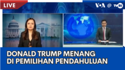 Laporan VOA untuk TVRI: Donald Trump Menang di Pemilihan Pendahuluan