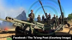 The Ta'ang Post ဖေ့စ်ဘုတ်ခ်စာမျက်နှာမှာထုတ်ပြန်ထားသည့် စစ်ရေးဓါတ်ပုံတပုံ