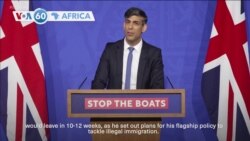 VOA60 Africa - UK's PM Sunak says first flight carrying asylum seekers to Rwanda would leave in 10-12 weeks