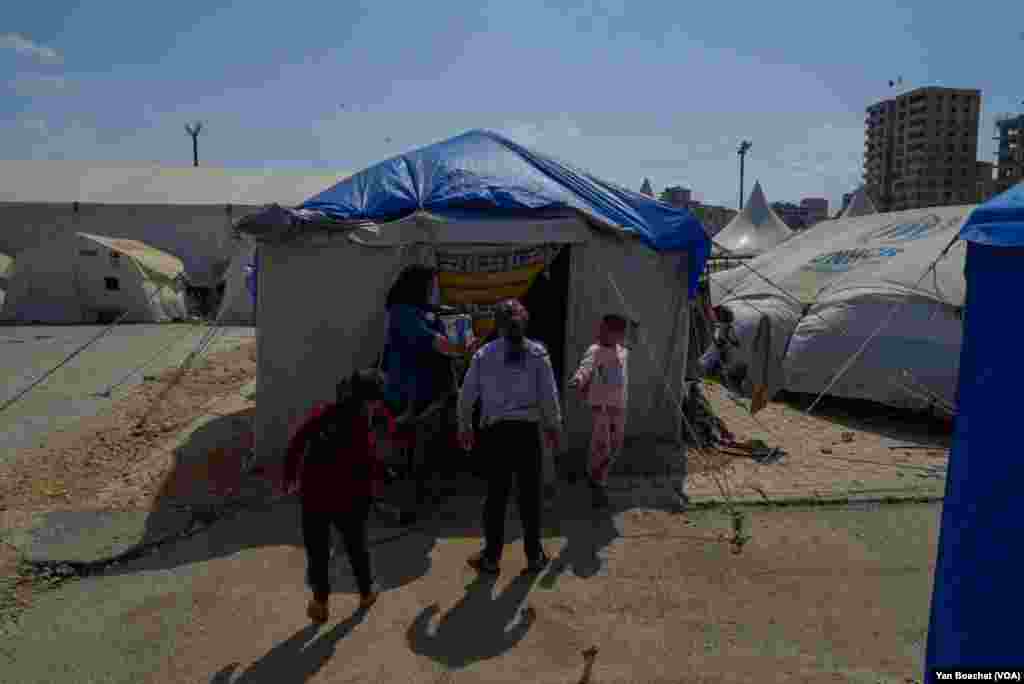 Millions of people were displaced by the earthquakes and many now live in tents with no knowledge of when or if their homes will be repaired or rebuilt, in Hatay, May 13, 2023.