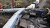 希腊北部2023年2月28日发生客运列车与货运列车对撞事故。（路透社）