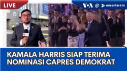 Laporan VOA untuk NTV: Kamala Harris Siap Terima Nominasi Capres Partai Demokrat